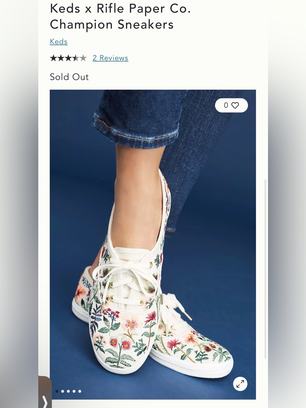 KEDS x Rifle Paper Co. Champion Sneakers